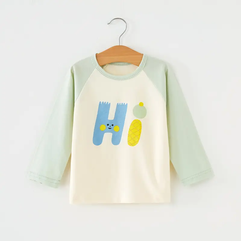 Baby's Pure Cotton Long Sleeve T-Shirt Cream