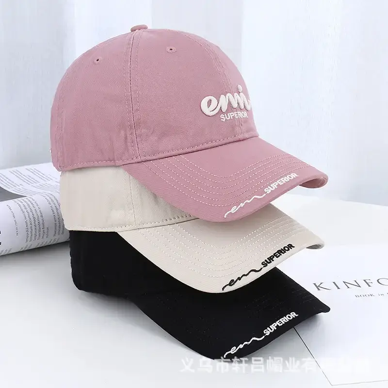 Korean Style Women's Sun-Proof Letter Cap - Image 12