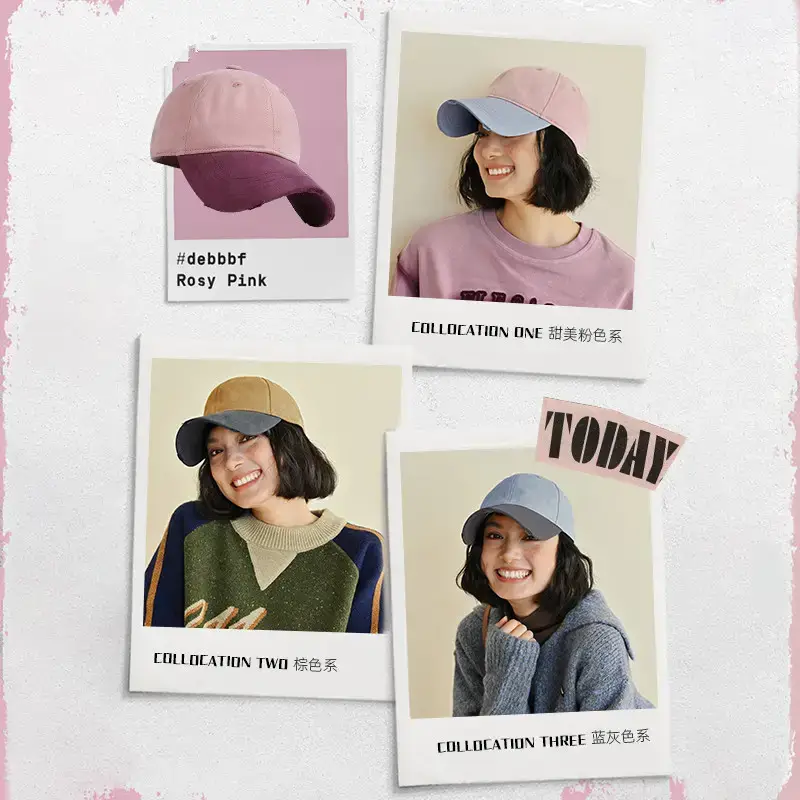 Women Blue Baseball Cap Anti-Collision Sun Hat - Image 6