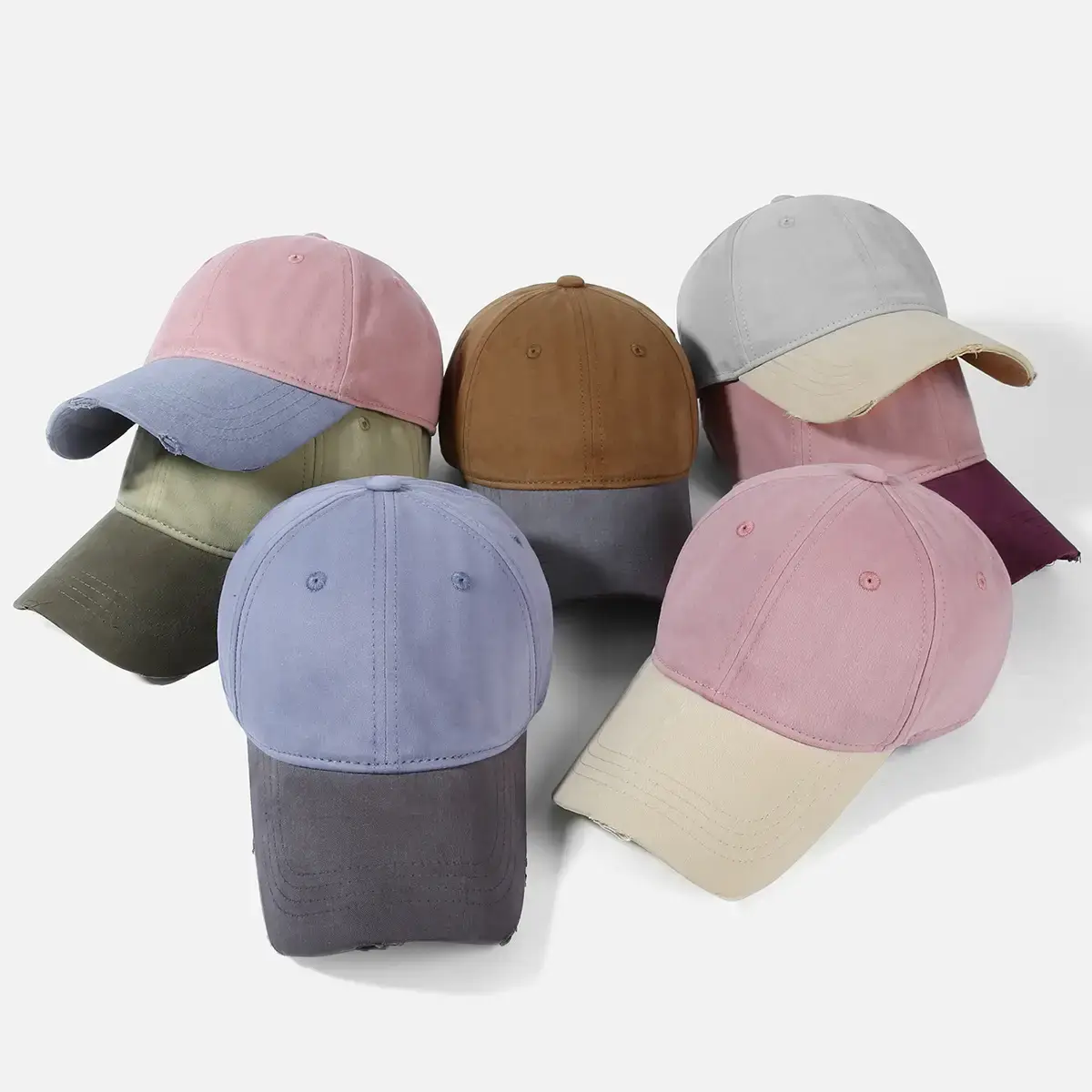 Women Blue Baseball Cap Anti-Collision Sun Hat - Image 7