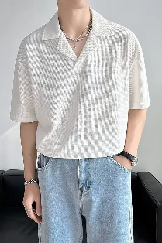 Men Black Polo Shirt Summer Cool Casual Ice Silk Short Sleeve — feature 18