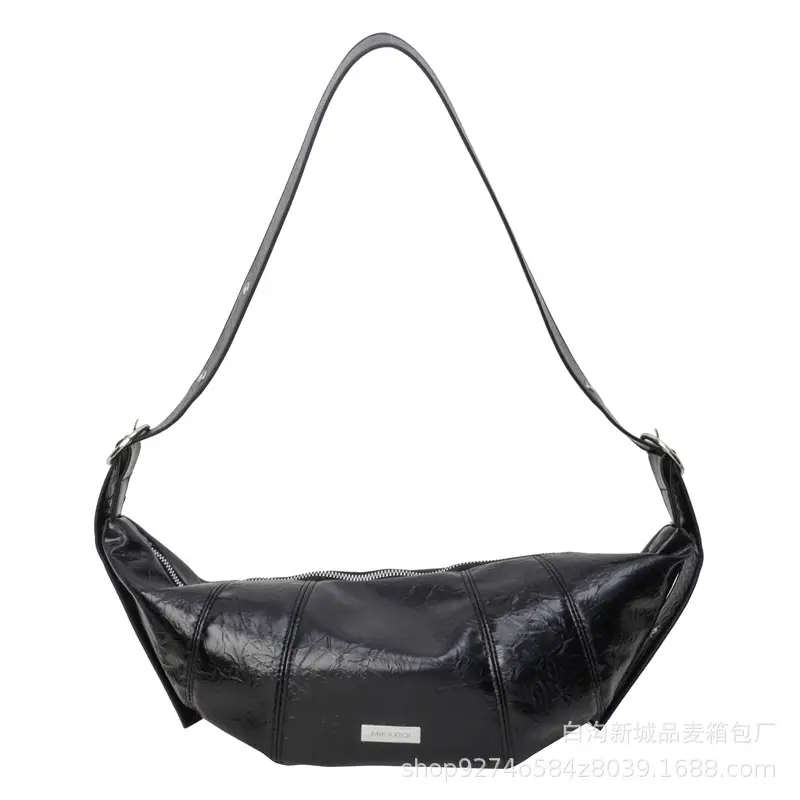 Black PU Leather Shoulder Bag for Women 2026 - Image 9