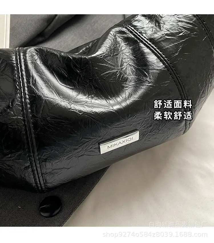Black PU Leather Shoulder Bag for Women 2026 — feature 3