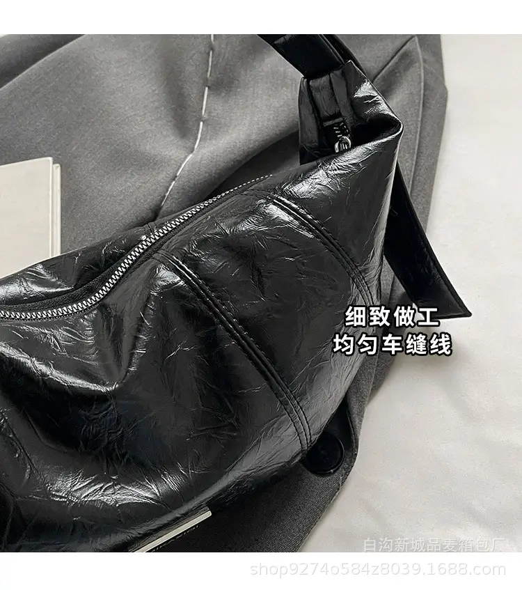 Black PU Leather Shoulder Bag for Women 2026 — feature 6