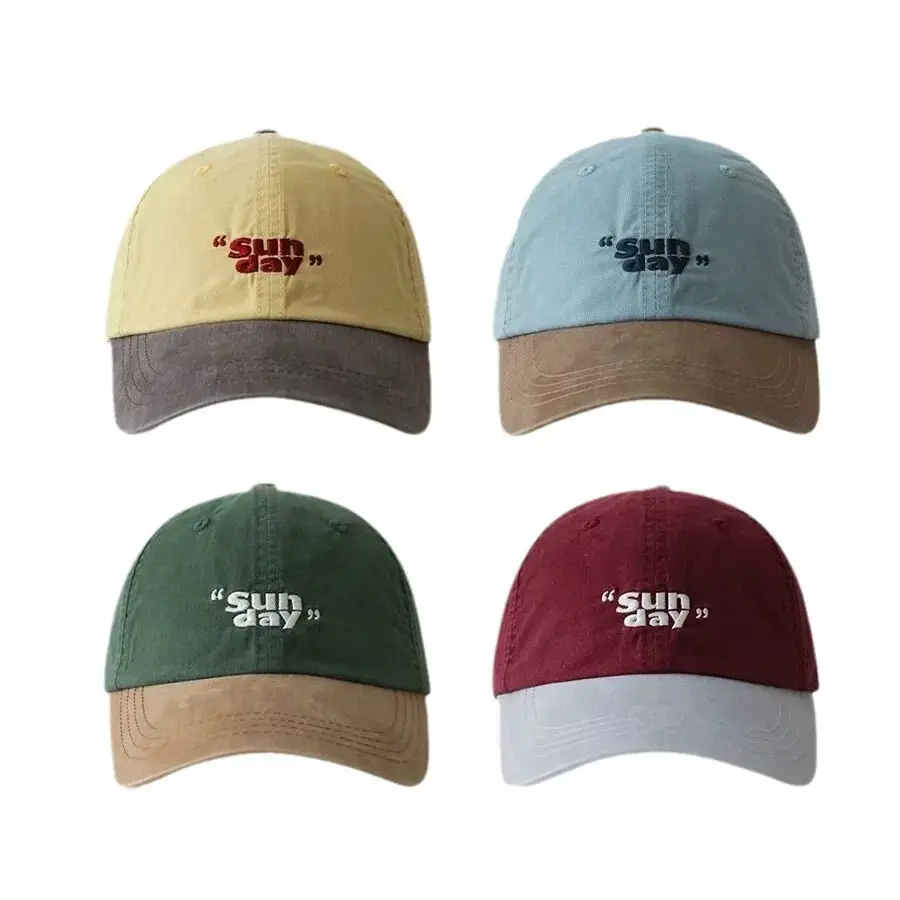 Women Korean Style Contrasting Cap Wide Brim Soft Top - Image 8