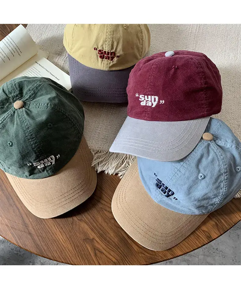 Women Korean Style Contrasting Cap Wide Brim Soft Top — feature 12