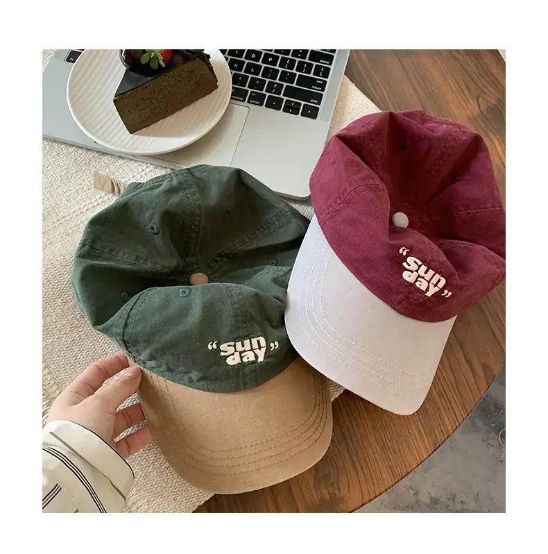 Women Korean Style Contrasting Cap Wide Brim Soft Top — feature 9