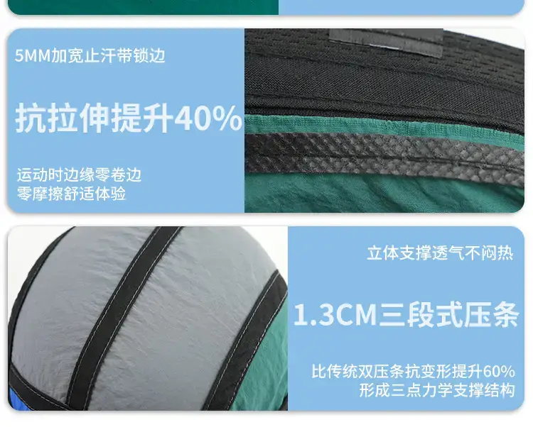 Men Purple Mesh Baseball Cap Summer Wear — feature 5