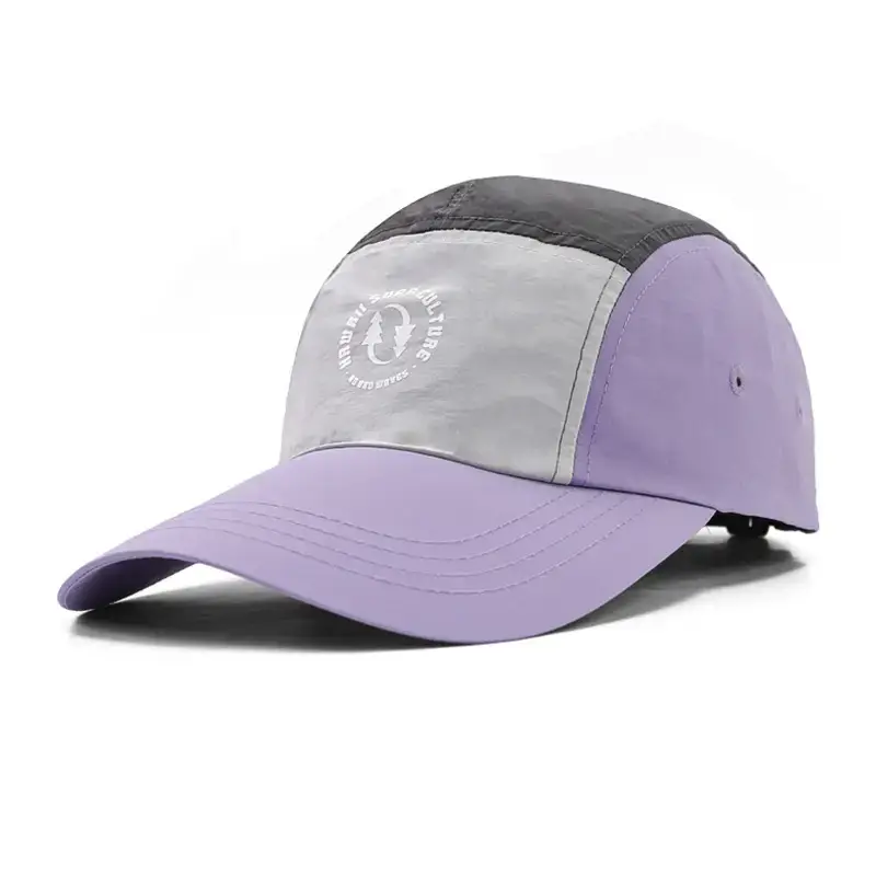 Men Purple Mesh Baseball Cap Summer Wear