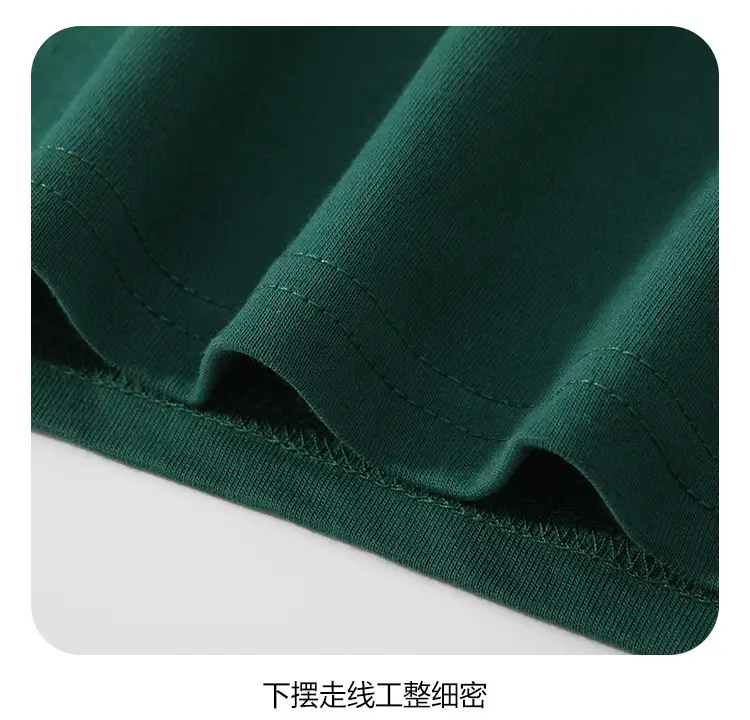 Hebei Short-Sleeved Processing and Customization 200g Pure Cotton Round Neck T-Shirt Activity Uniform Class Uniform Pure Color Blank Cultural Shirt — feature 25