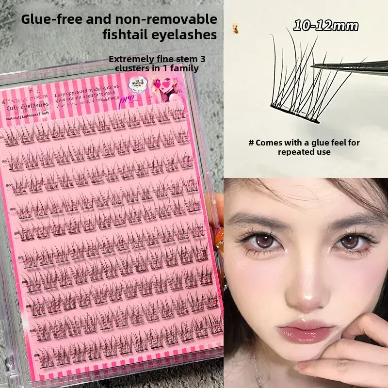 Cute Sunflower False Eyelashes Glue-Free Detachable Large Capacity - Image 2
