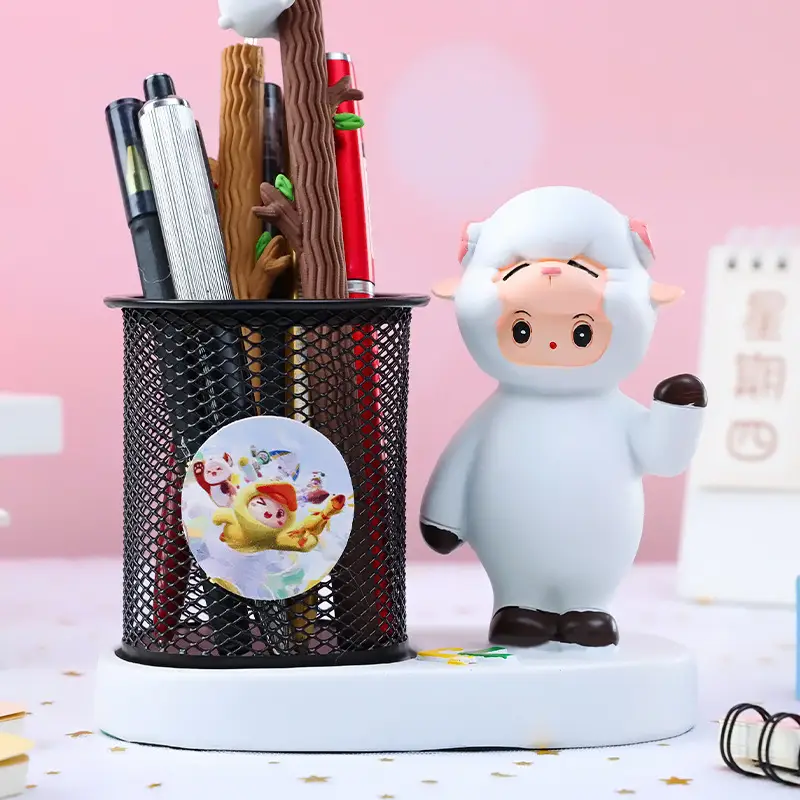 Cute LED Desk Lamp with Bowtie Cat Design