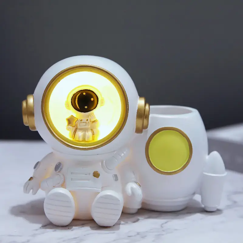 Cute LED Desk Lamp with Bowtie Cat Design