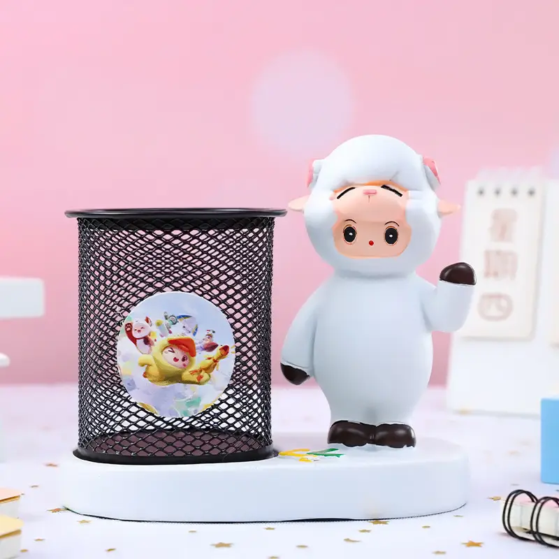 Cute LED Desk Lamp with Bowtie Cat Design