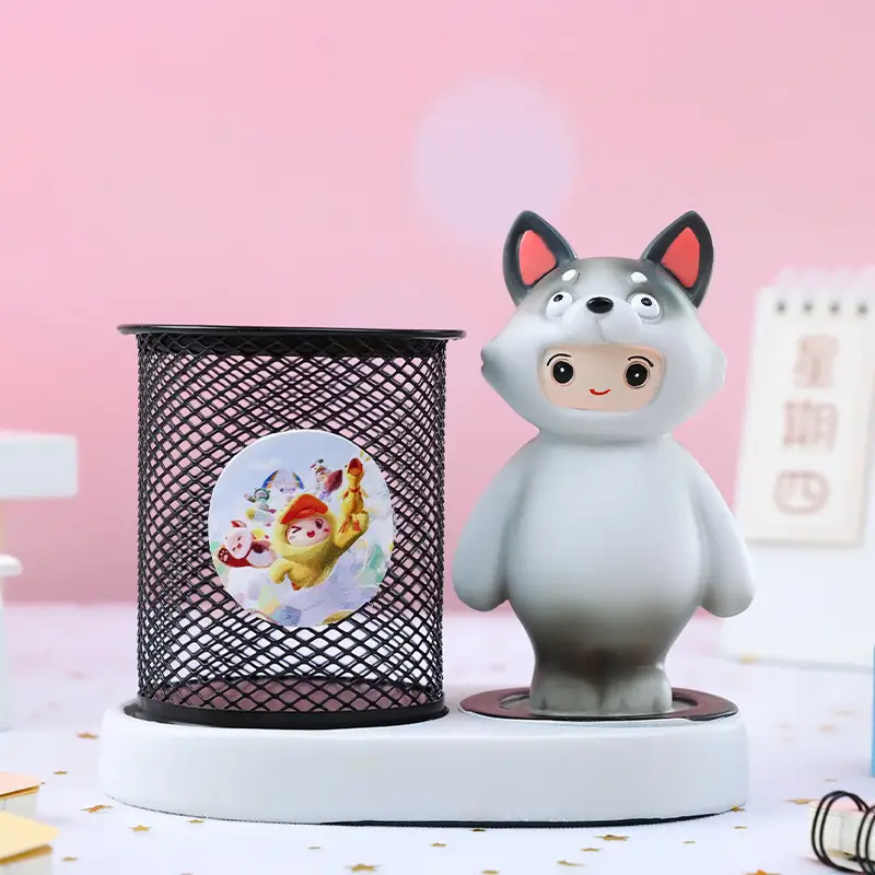 Cute LED Desk Lamp with Bowtie Cat Design