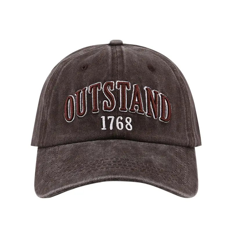 2024 Embroidered Washed Korean Baseball Caps for Men Women