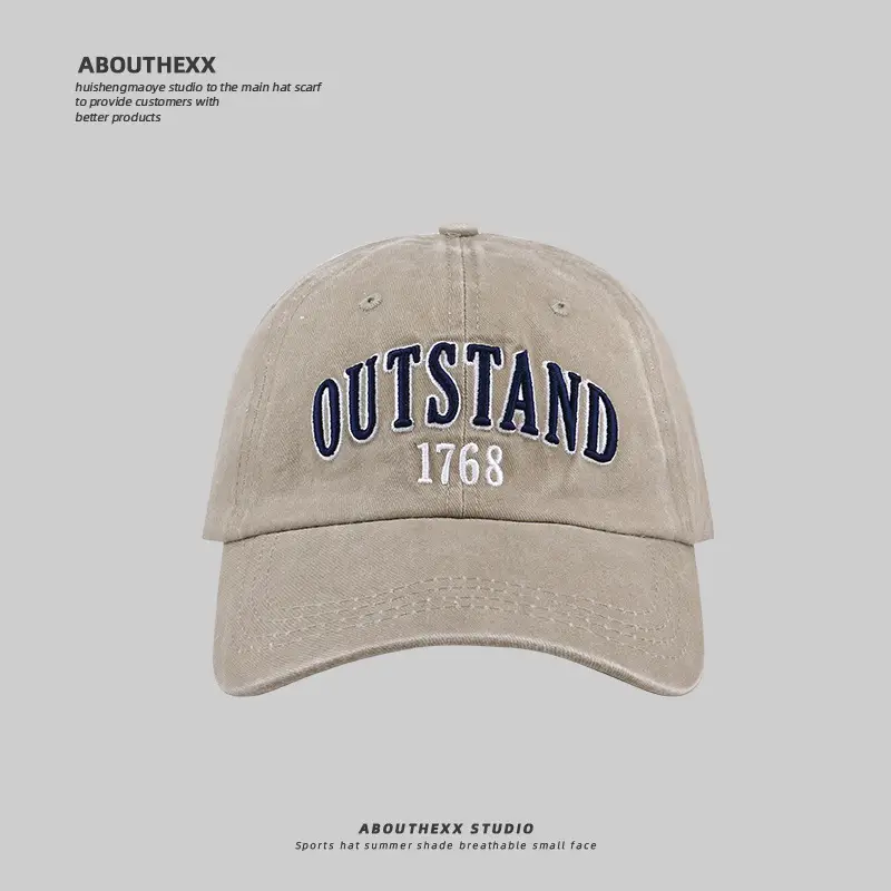 2024 Embroidered Washed Korean Baseball Caps for Men Women