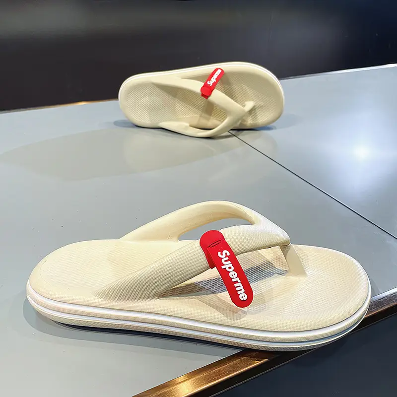 Dung Flip Flops Men's Summer Outfit Indoor Non-slip Casual Flip Flops Men's Sports Beach Sandals
