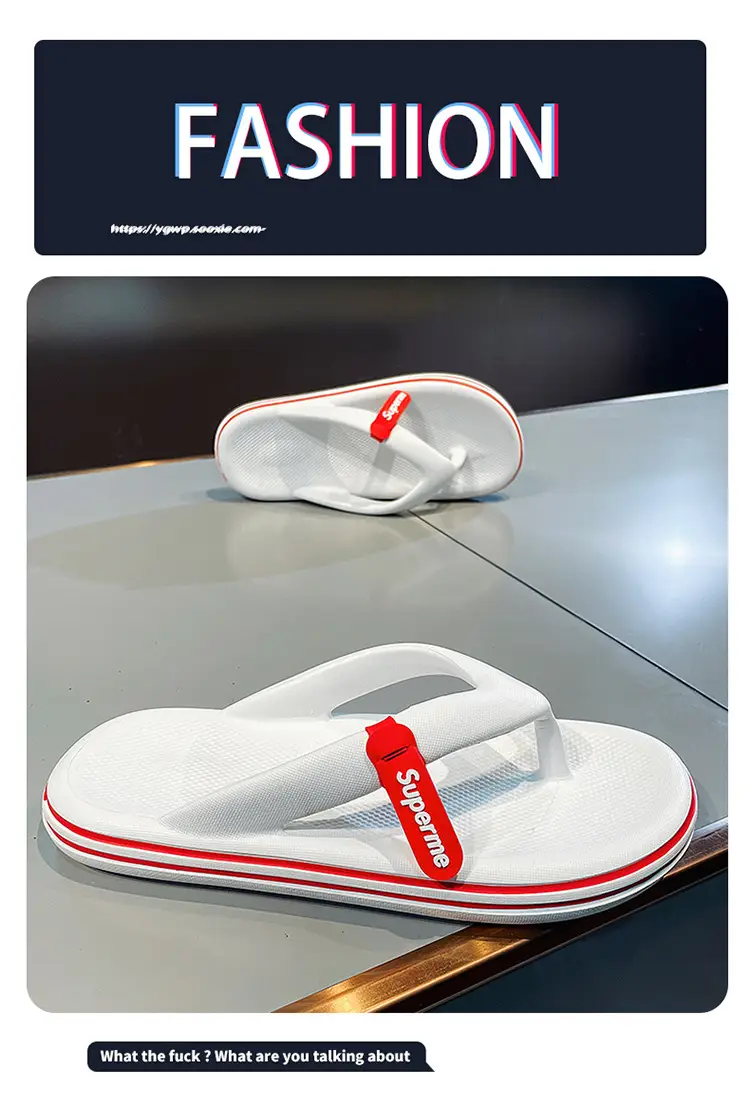 Dung Flip Flops Men's Summer Outfit Indoor Non-slip Casual Flip Flops Men's Sports Beach Sandals — feature 1