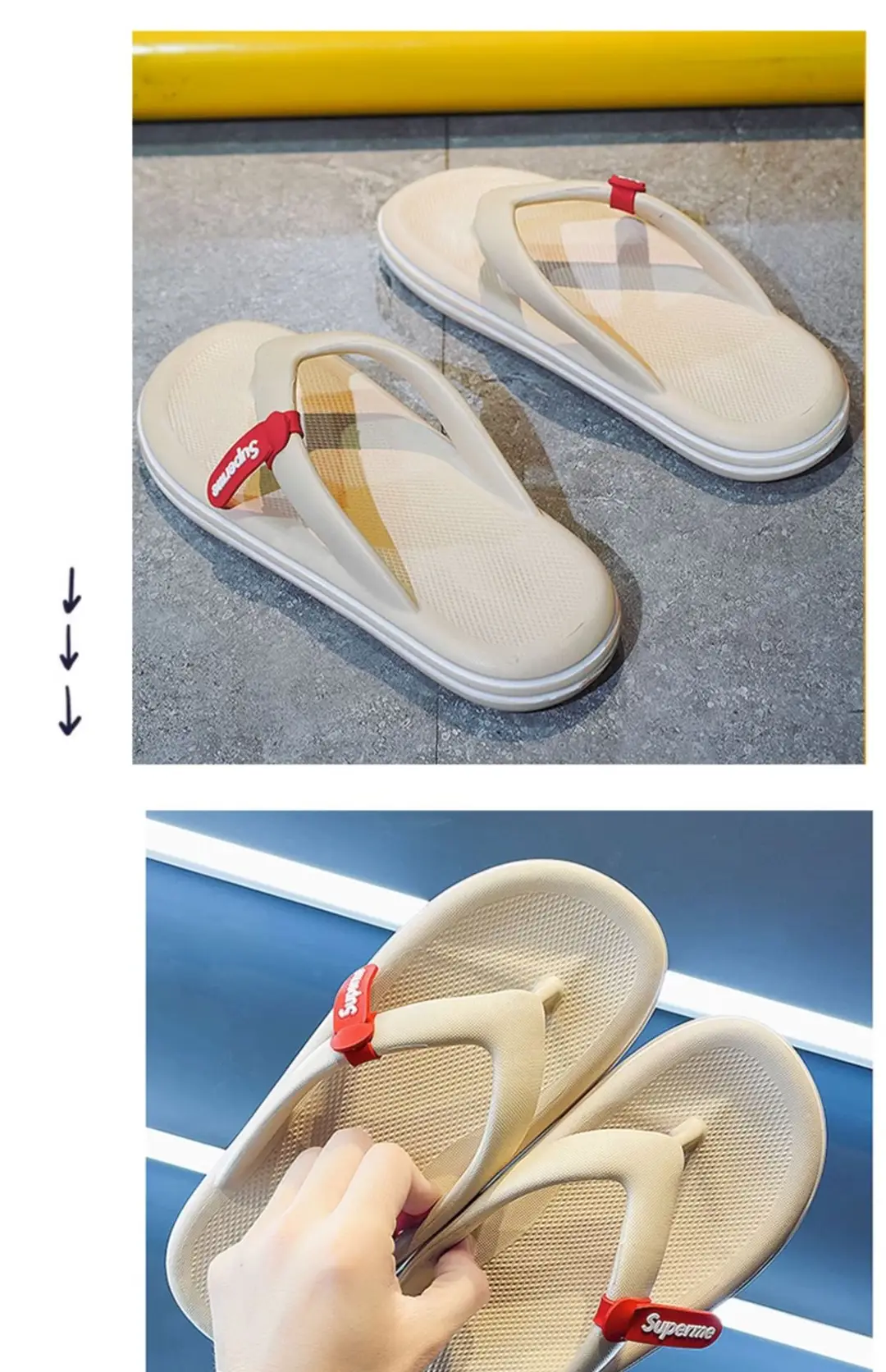 Dung Flip Flops Men's Summer Outfit Indoor Non-slip Casual Flip Flops Men's Sports Beach Sandals — feature 13