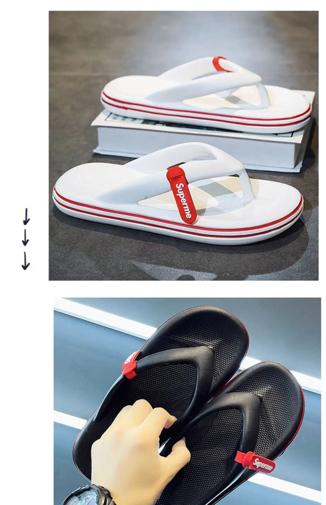 Dung Flip Flops Men's Summer Outfit Indoor Non-slip Casual Flip Flops Men's Sports Beach Sandals — feature 9