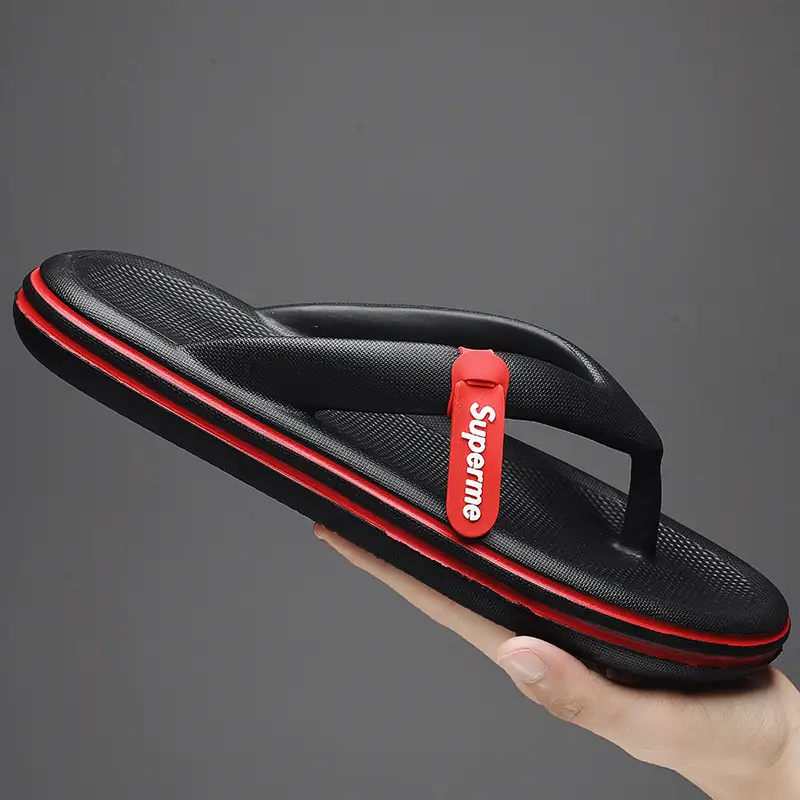 Dung Flip Flops Men's Summer Outfit Indoor Non-slip Casual Flip Flops Men's Sports Beach Sandals