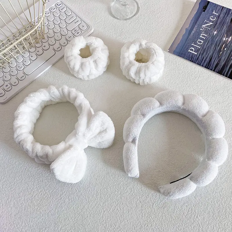 Grey Soft Braided Hair Bands for Women - Image 2