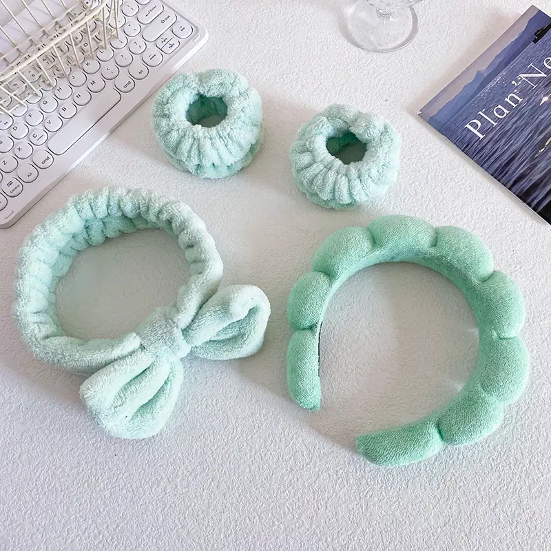 Grey Soft Braided Hair Bands for Women - Image 5