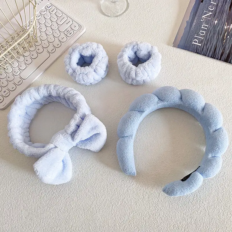 Grey Soft Braided Hair Bands for Women - Image 6