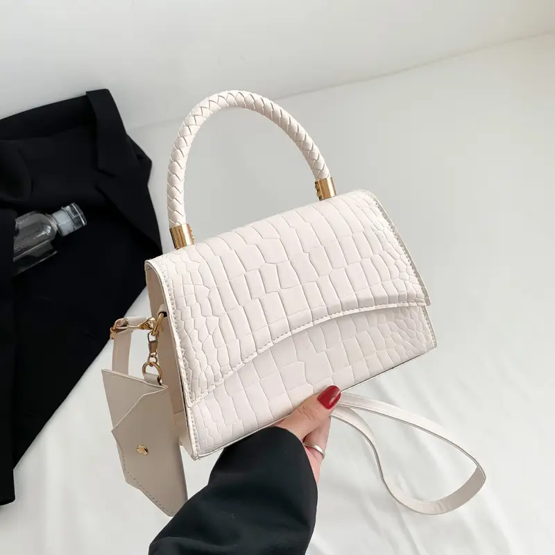 White Quilted Shoulder Bag for Women 2024 - Image 2