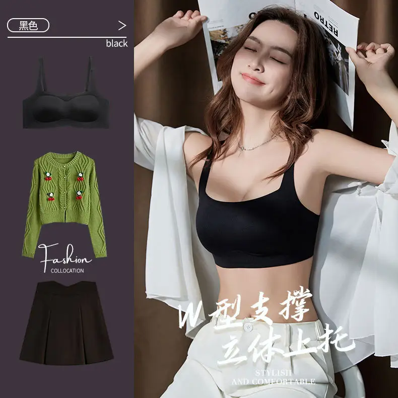 Women's Seamless Wireless Jelly Strip Bra — feature 23