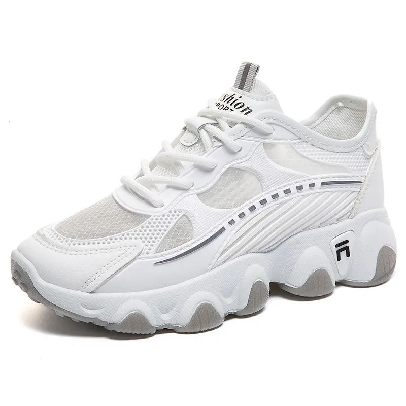 Breathable Mesh Women's Dad Shoes 2026 Spring and Summer Trendy New Flat Thick-Soled Versatile Casual Sports Shoes for Women