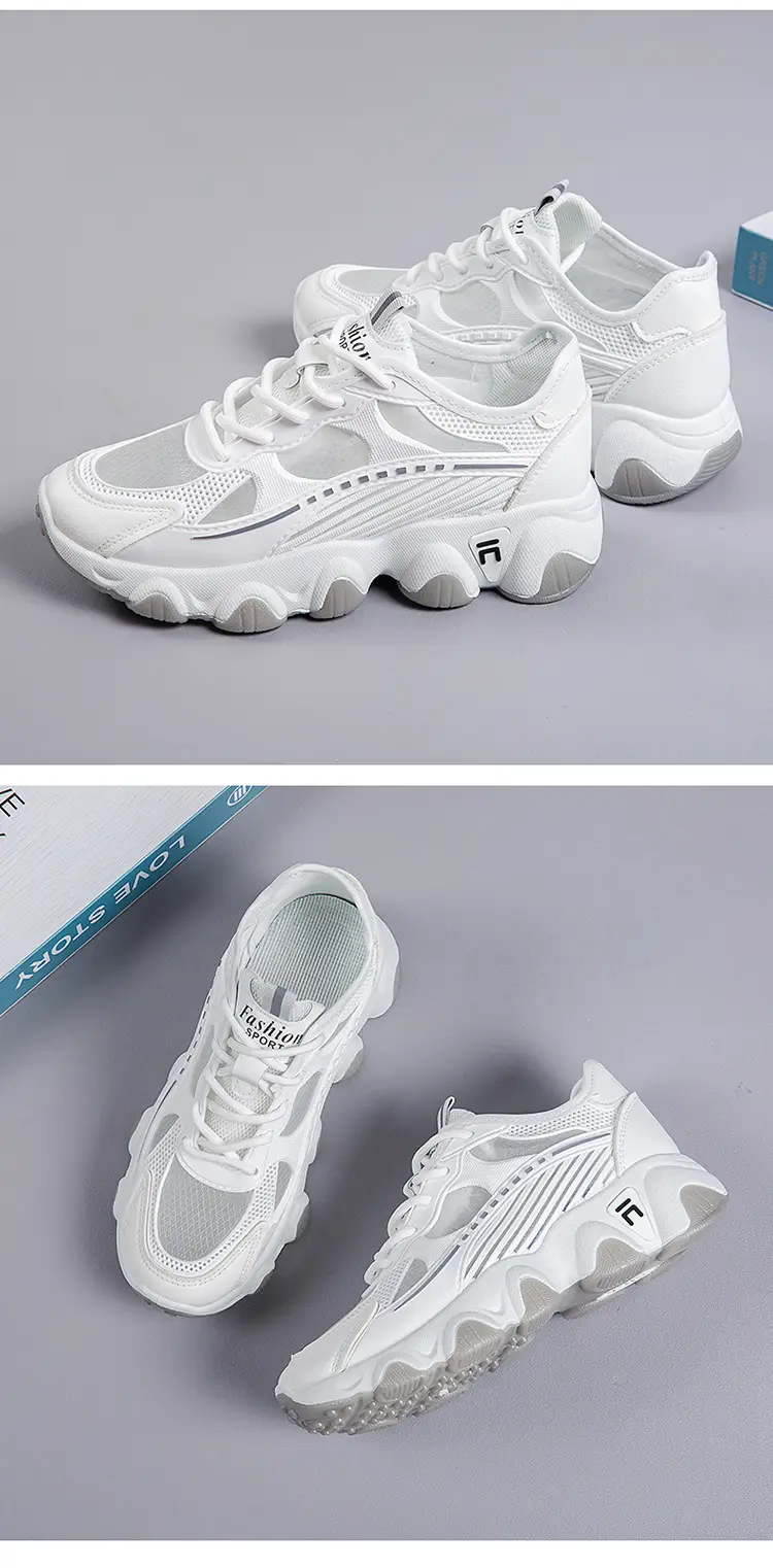 Breathable Mesh Women's Dad Shoes 2026 Spring and Summer Trendy New Flat Thick-Soled Versatile Casual Sports Shoes for Women — feature 18