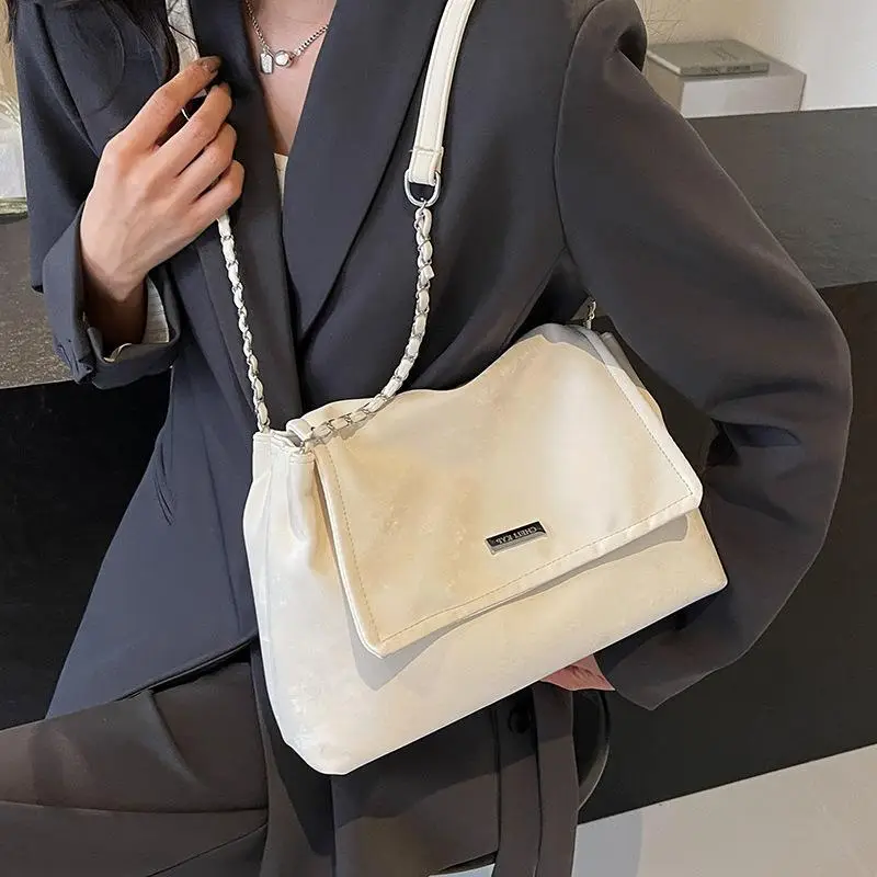 Pink Chain Shoulder Bag for Women Spring Summer