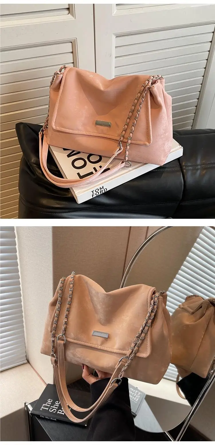Pink Chain Shoulder Bag for Women Spring Summer — feature 15