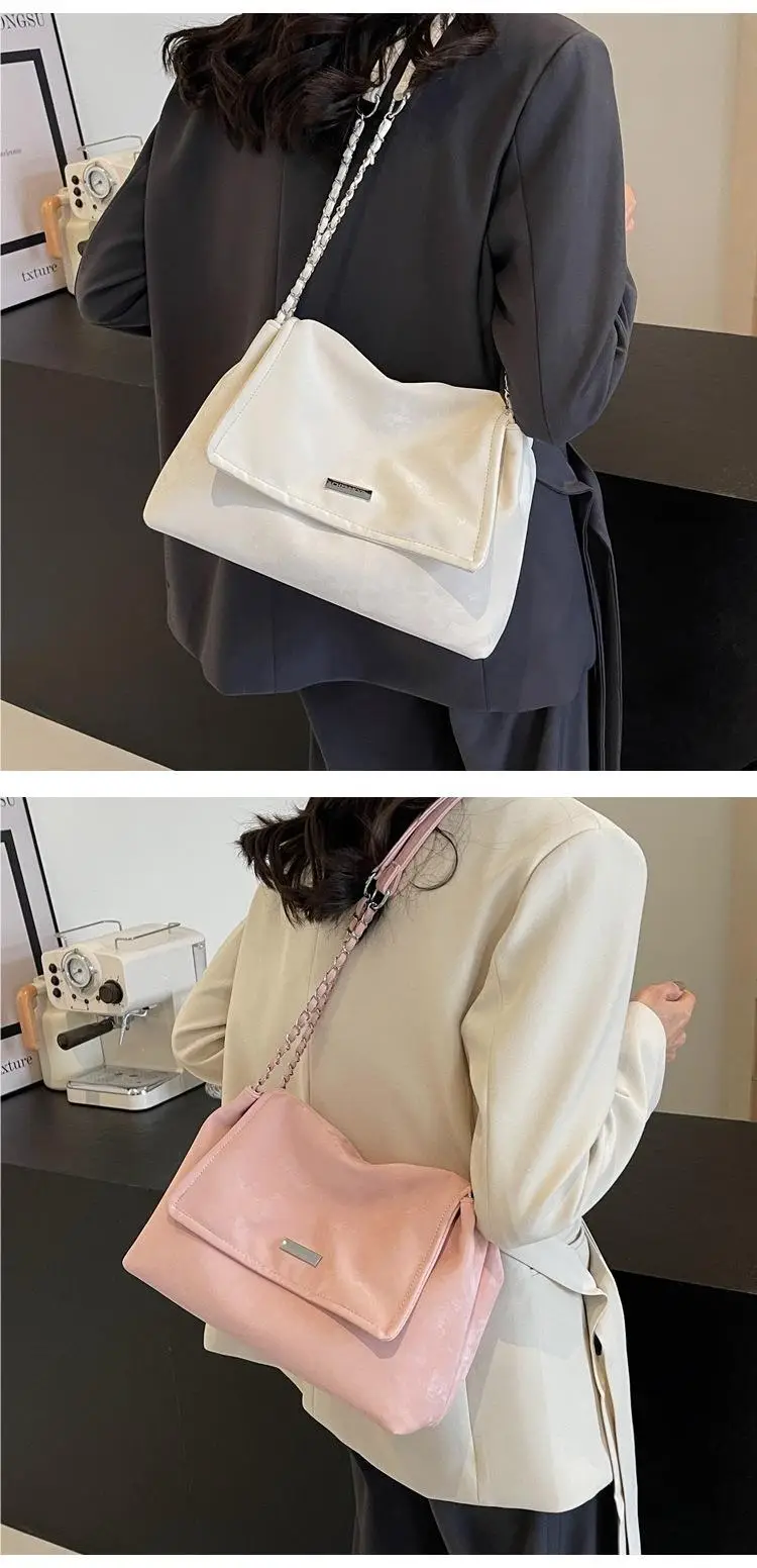 Pink Chain Shoulder Bag for Women Spring Summer — feature 6