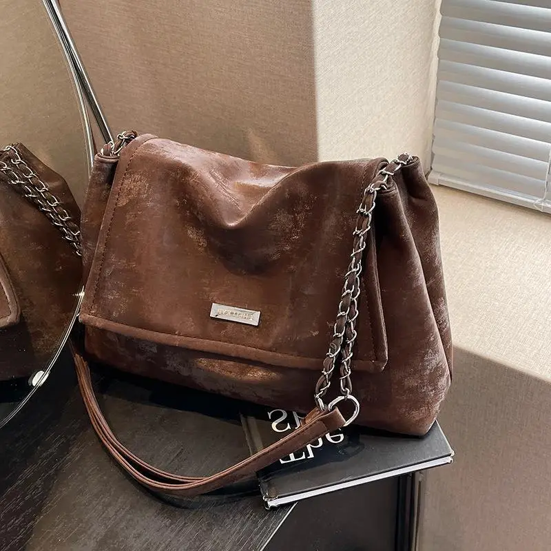 Pink Chain Shoulder Bag for Women Spring Summer