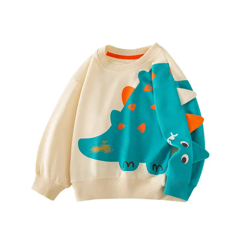 Dinosaur Printed Korean Style Boys Sweatshirt Set - Image 2