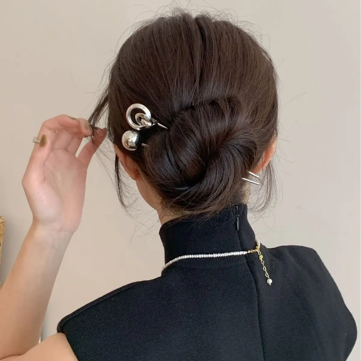 Modern Silver Hairpin for Women & Girls - Image 6