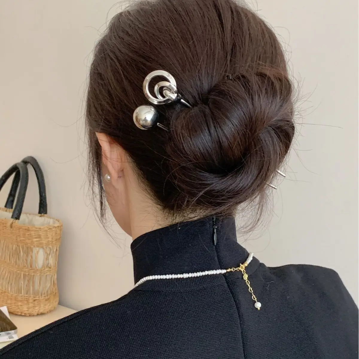 Modern Silver Hairpin for Women & Girls - Image 8