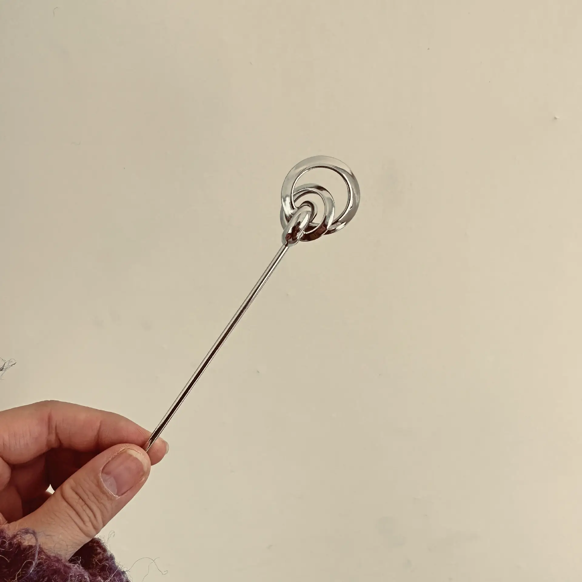 Modern Silver Hairpin for Women & Girls - Image 3