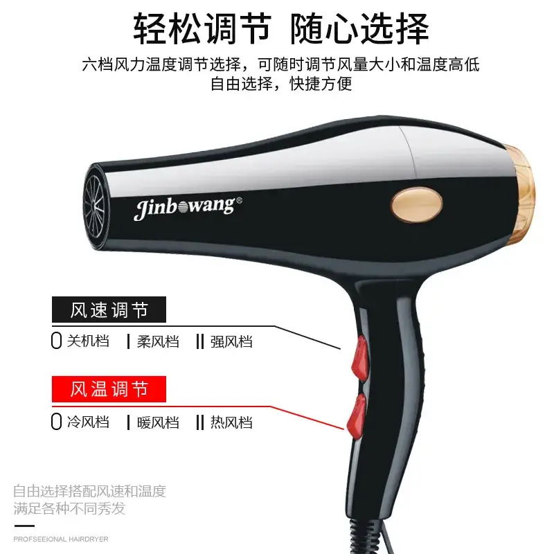 Cross-border Hair Dryer Professional Salon High Power Hot Cold