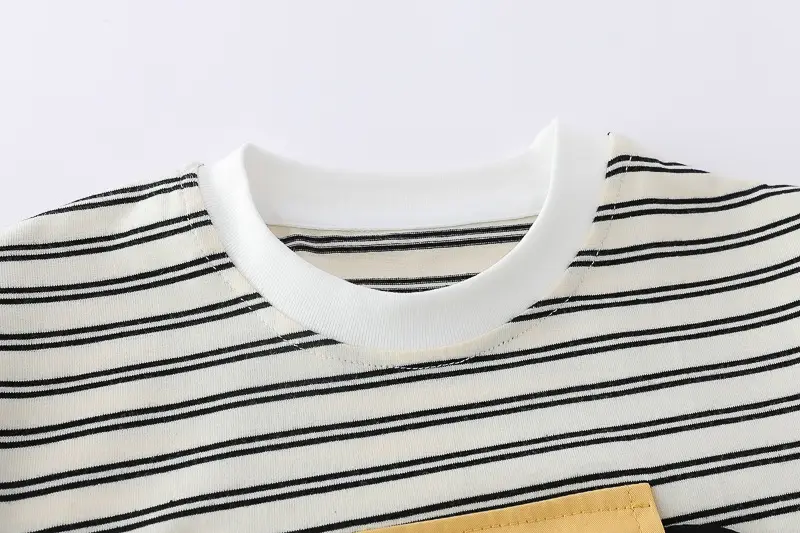 Baby Striped T-Shirt Shorts Set for Boys Summer 2024 — feature 23
