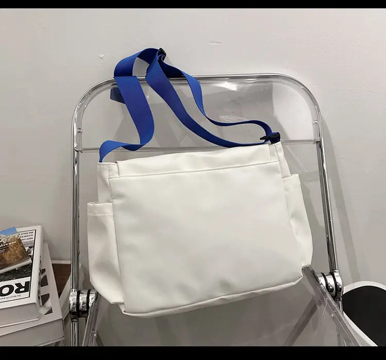 Blue Men's Insulated Messenger Bag with Strap — feature 21