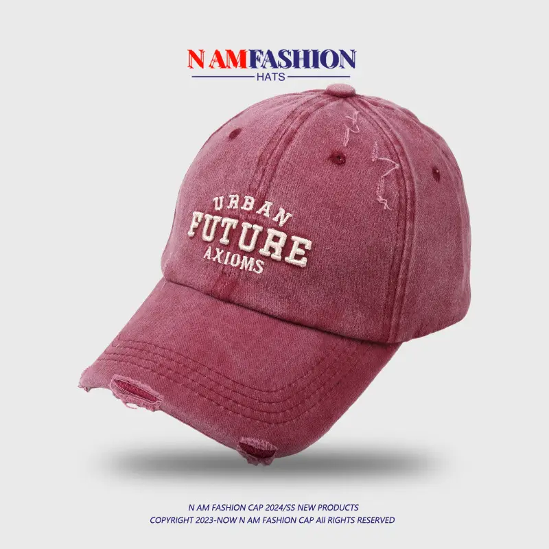 Women Grey Retro Letter Embroidered Baseball Cap — feature 10