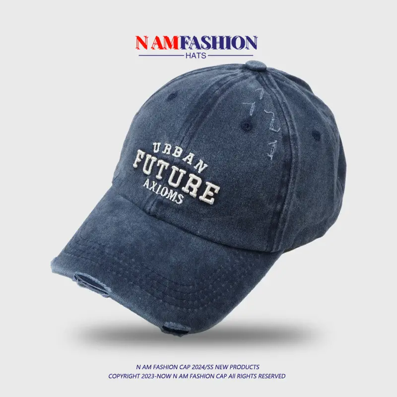 Women Grey Retro Letter Embroidered Baseball Cap — feature 14