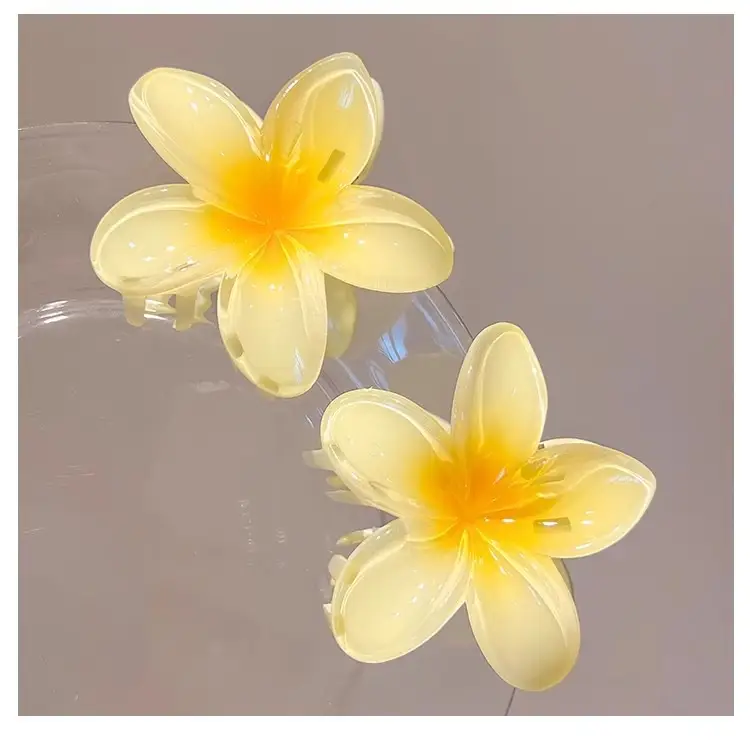 Summer Egg Flower Hairpin Yellow High-End — feature 8