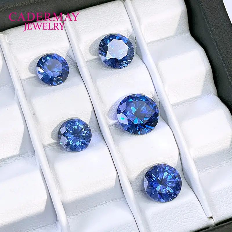Wholesale Cultured Sapphire Cornflower Blue Round Gemstone — feature 8