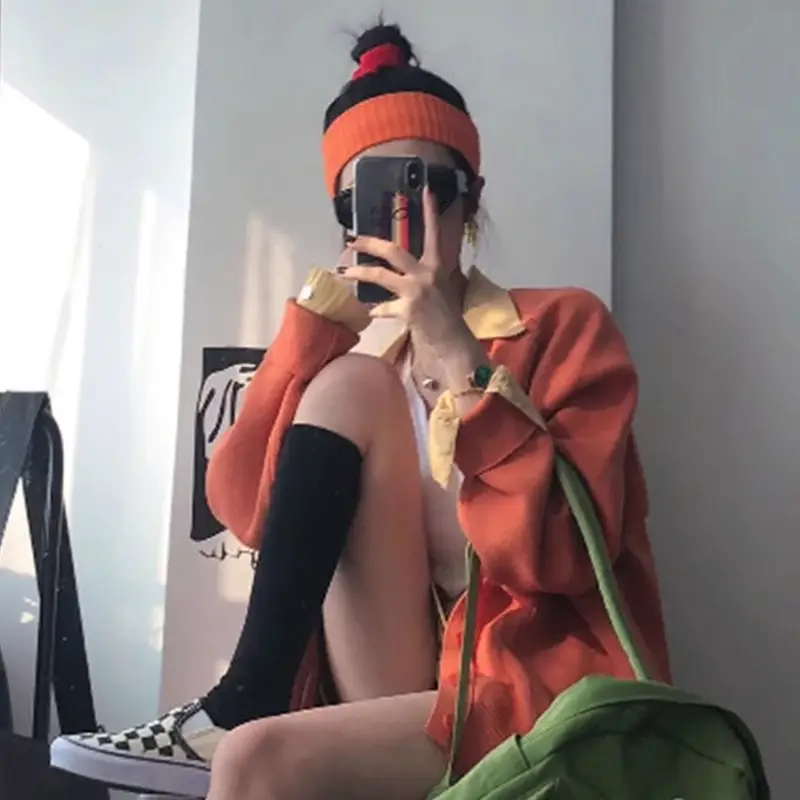 Women's Sweat-absorbent Wide-brimmed Headband Orange