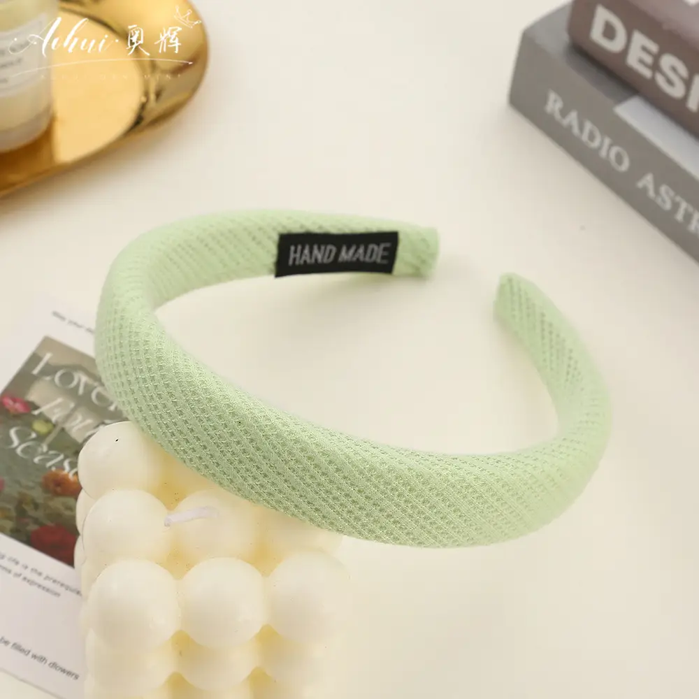 Wide Brim Hair Band for Women Summer Sponge Solid Color - Image 20
